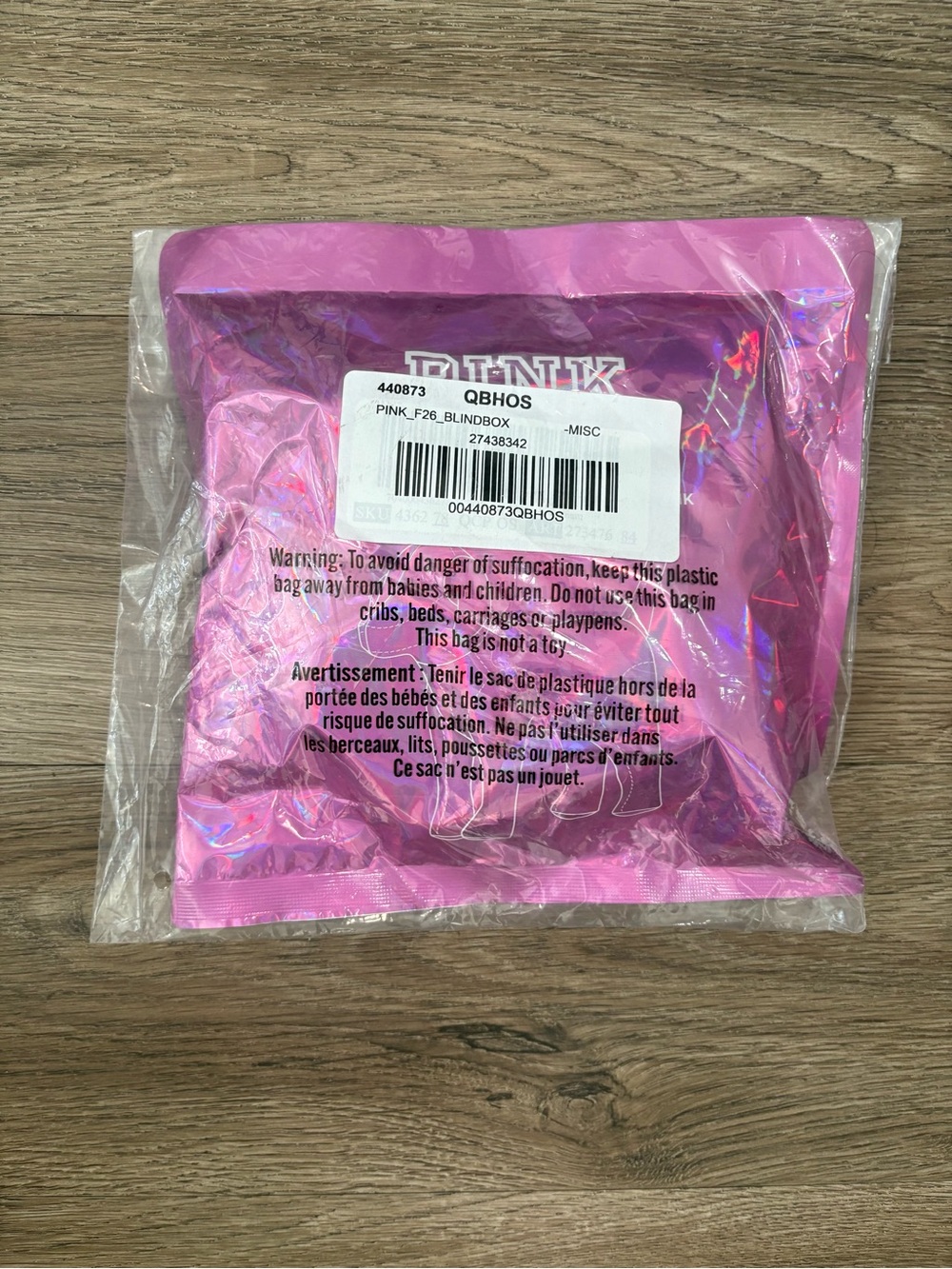 NWT VS Pink Mystery Dog